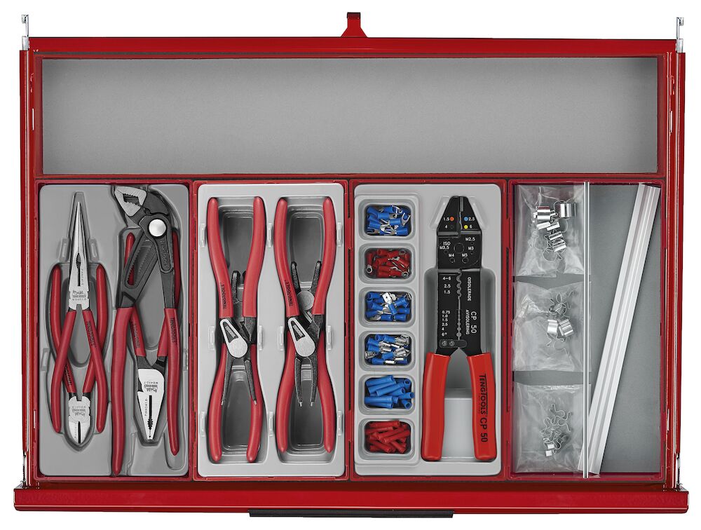 Teng Tools 26" PRO35 roller cabinet tool kit 628 pieces red