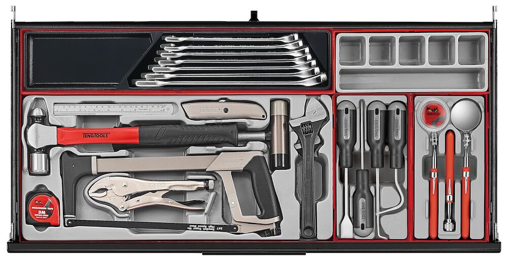 Teng Tools 37" PRO35 roller cabinet tool kit 1008 pieces black