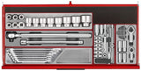 Teng Tools 37" PRO35 roller cabinet tool kit 595 pieces red