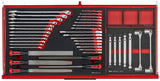 Teng Tools 37" PRO35 roller cabinet FOAM tool kit 637 pieces red