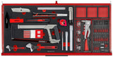 Teng Tools 37" PRO35 roller cabinet FOAM tool kit 637 pieces red