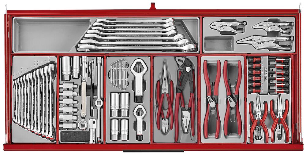 Teng Tools 37" PRO35 roller cabinet tool kit 663 pieces red