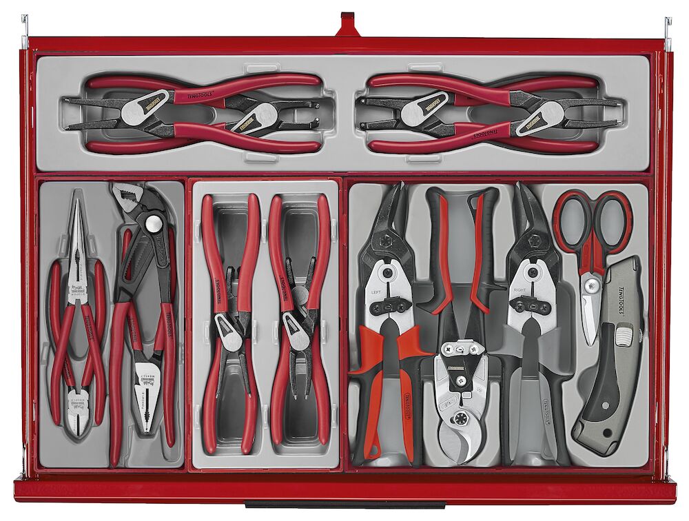 Teng Tools 53" PRO35 roller cabinet tool kit 615 pieces red