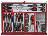 Teng Tools 53" PRO35 roller cabinet tool kit 615 pieces red