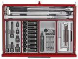 Teng Tools 53" PRO35 roller cabinet tool kit 615 pieces red