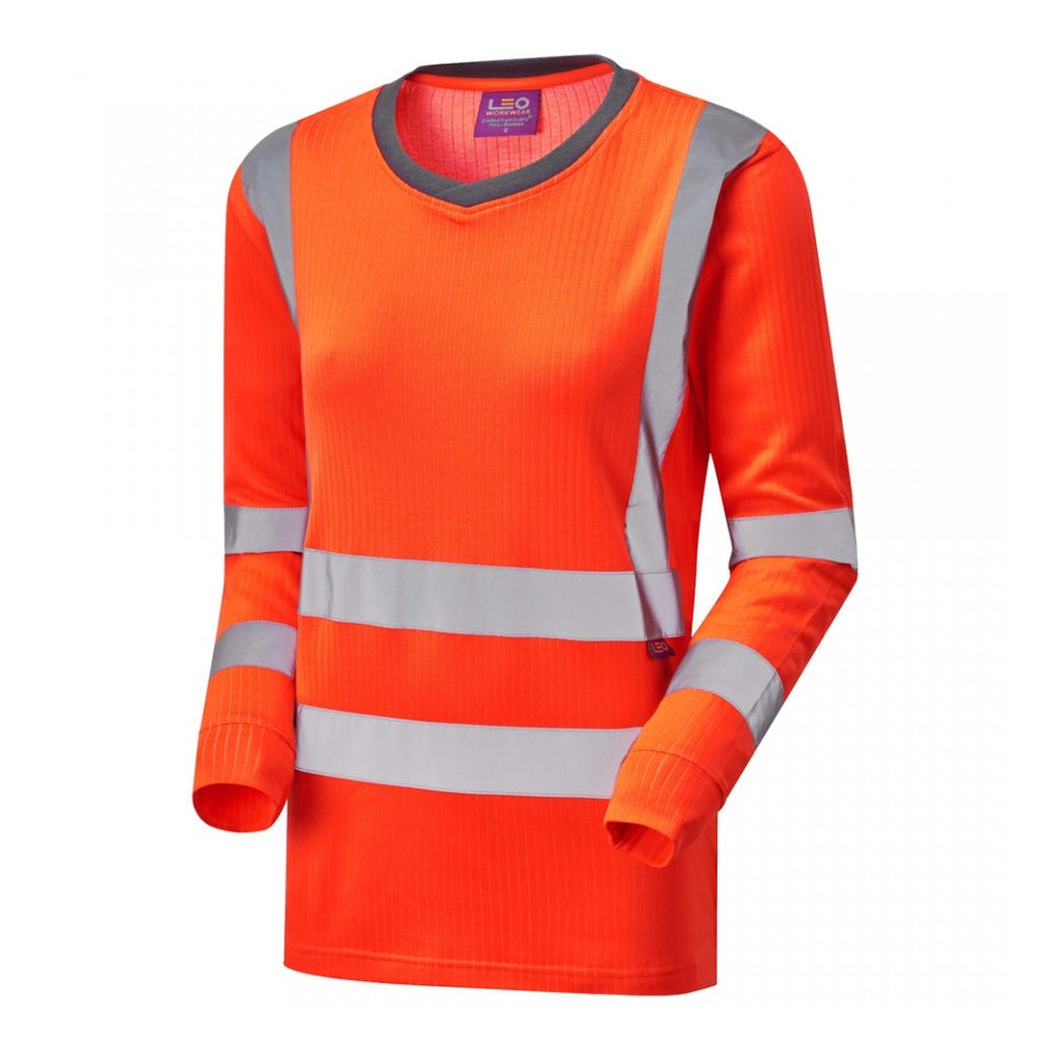 Leo Workwear LYDFORD Leo EcoViz Comfort Womens Sleeved T-Shirt
