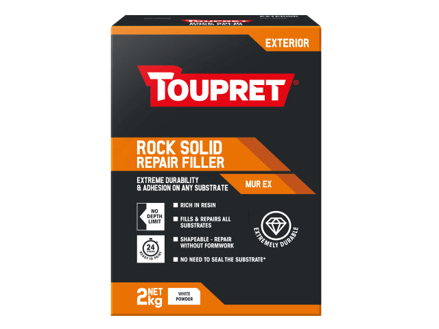 Toupret Exterior Rock Solid Repair Filler 2kg