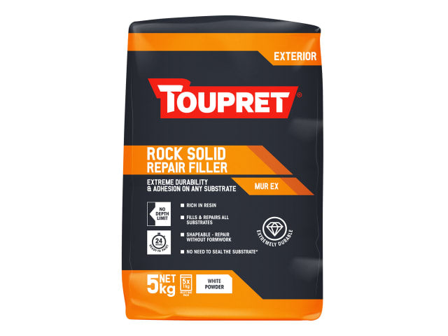 Toupret Exterior Rock Solid Repair Filler 5kg