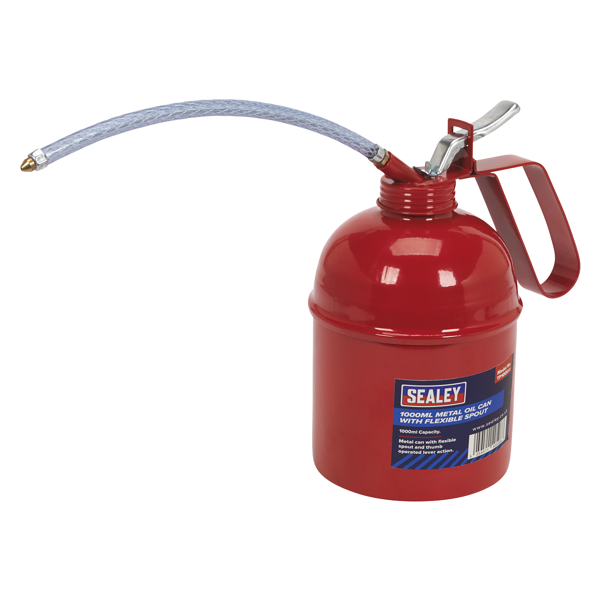 Sealey Metal Oil Can Flexible Spout 1000ml