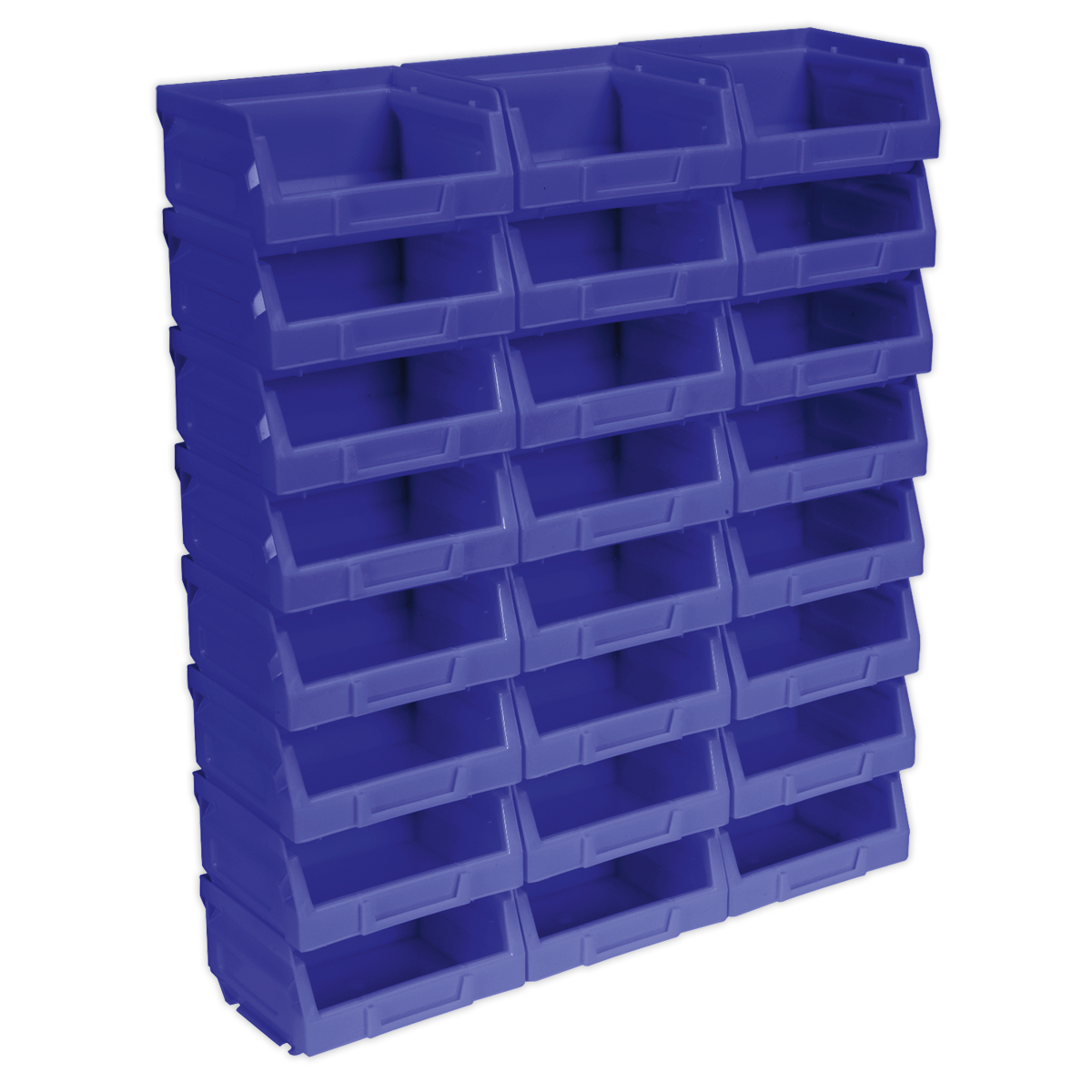 Sealey Plastic Storage Bin 105 x 85 x 55mm - Blue Pack of 24