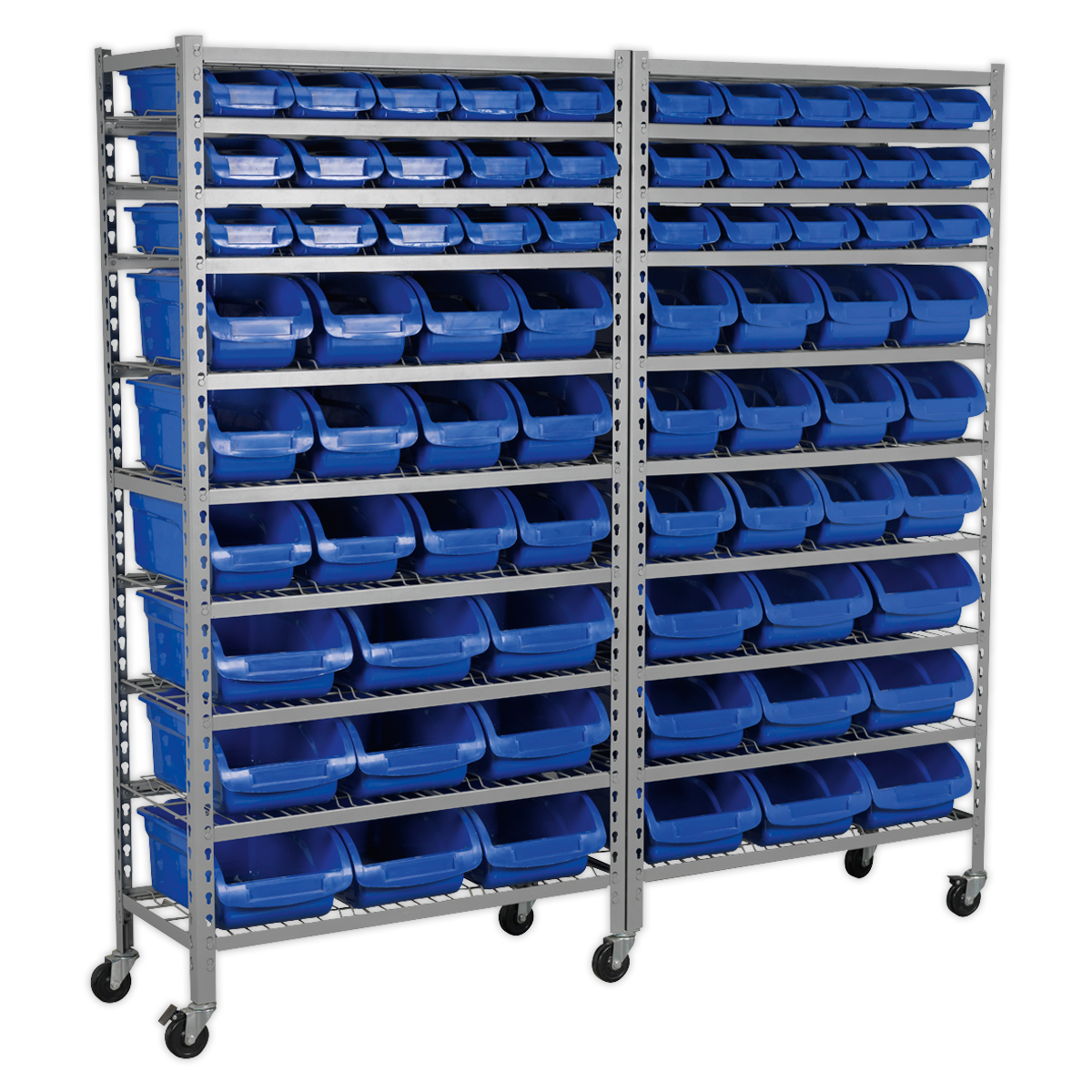 Sealey Mobile Bin Storage System 72 Bins