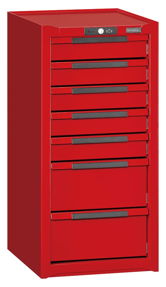 Teng Tools 15" PRO35 side cabinet 7 drawers red