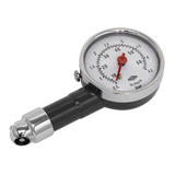 Sealey Tyre Pressure Gauge Dial Type 0-4.5bar(0-60psi)