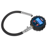 Sealey Digital Tyre Pressure Gauge with Push-On Connector