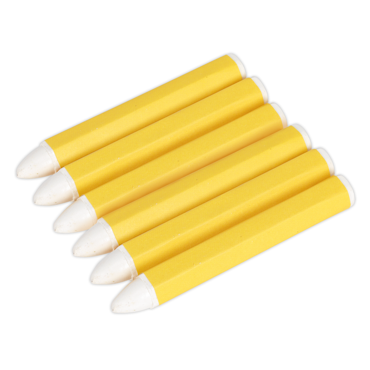 Sealey Tyre Marking Crayon - White Pack of 6