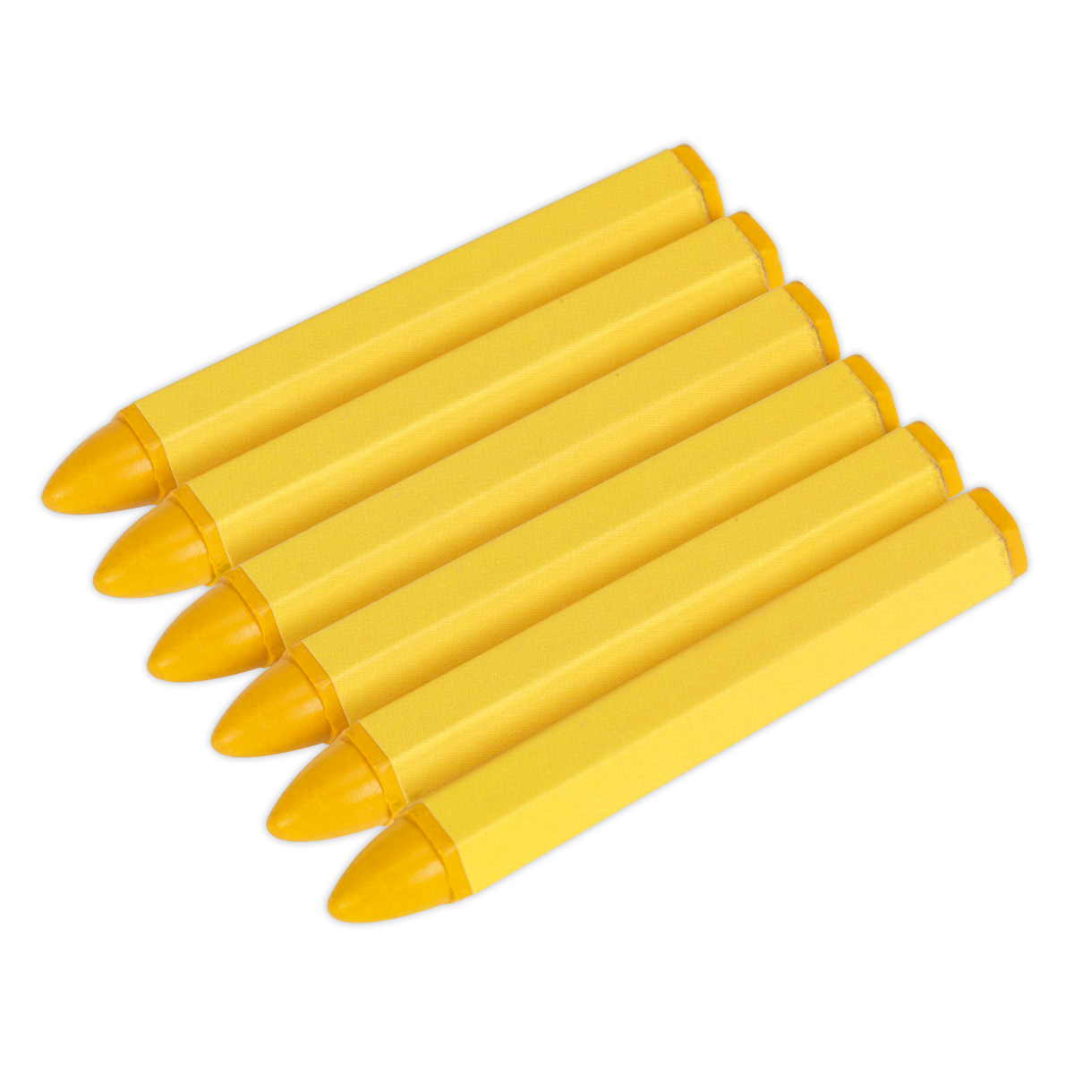 Sealey Tyre Marking Crayon - Yellow Pack of 6