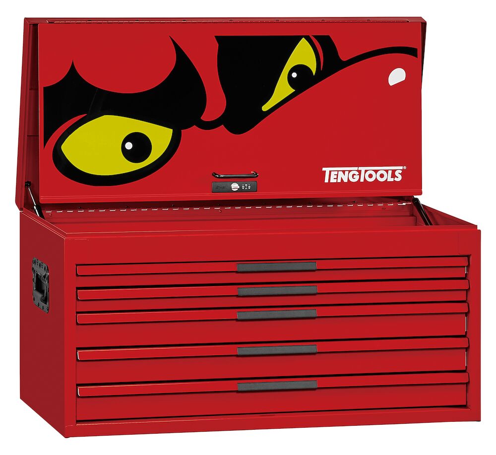 Teng Tools 37" PRO35 tool chest 5 drawers red