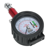 Sealey Tyre Pressure Gauge with Tyre Tread Depth Gauge 0-8bar(0-120psi)