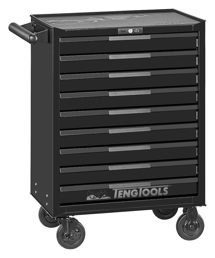 Teng Tools 26" PRO35 roller cabinet 9 drawers black