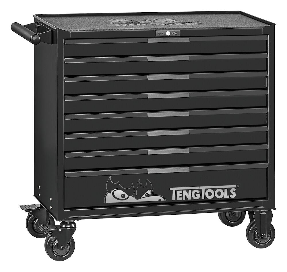 Teng Tools 37" PRO35 roller cabinet 8 drawers black