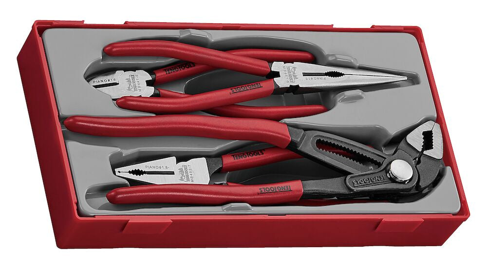 Teng Tools Plier Set Vinyl Grip Q TT1 4 Pieces