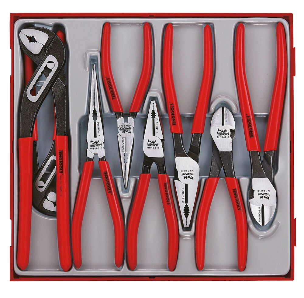 Teng Tools Plier Set Vinyl Grip TT2 8 Pieces