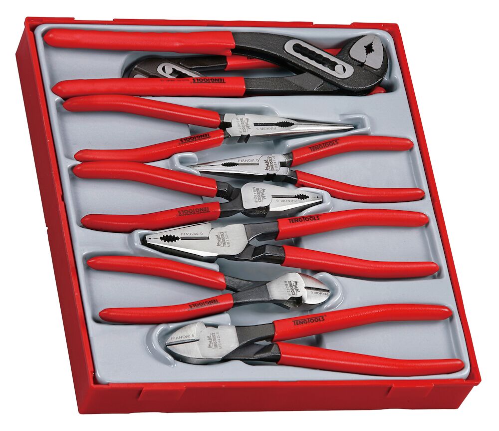 Teng Tools Plier Set Vinyl Grip TT2 8 Pieces