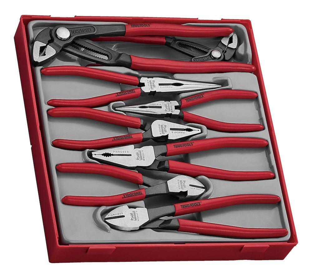 Teng Tools Plier Set Vinyl Grip Q TT2 8 Pieces