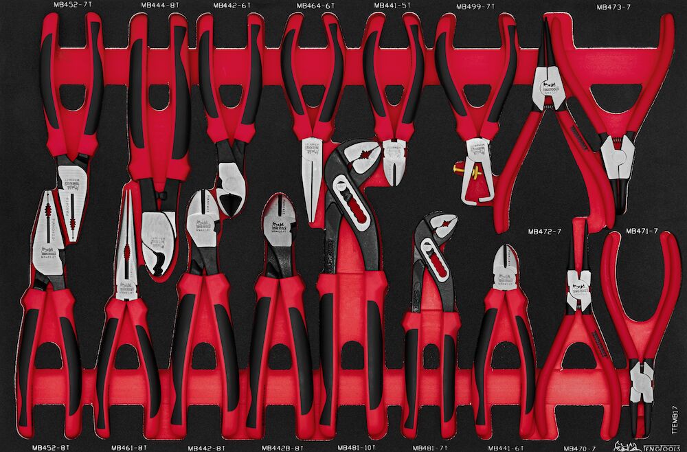 Teng Tools Plier Set FOAM4X4 17 Pieces