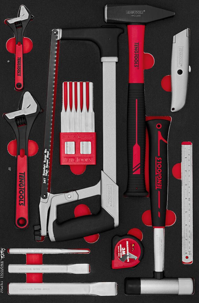 Teng Tools General Tool Set FOAM4X4 17 Pieces