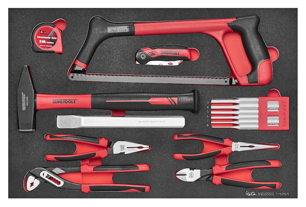 Teng Tools General Tool Set FOAM4X4 15 Pieces