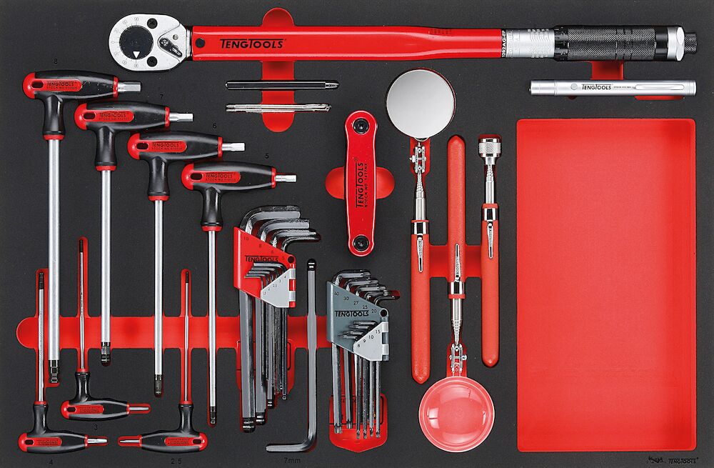 Teng Tools General Tool Set FOAM4X4 37 Pieces