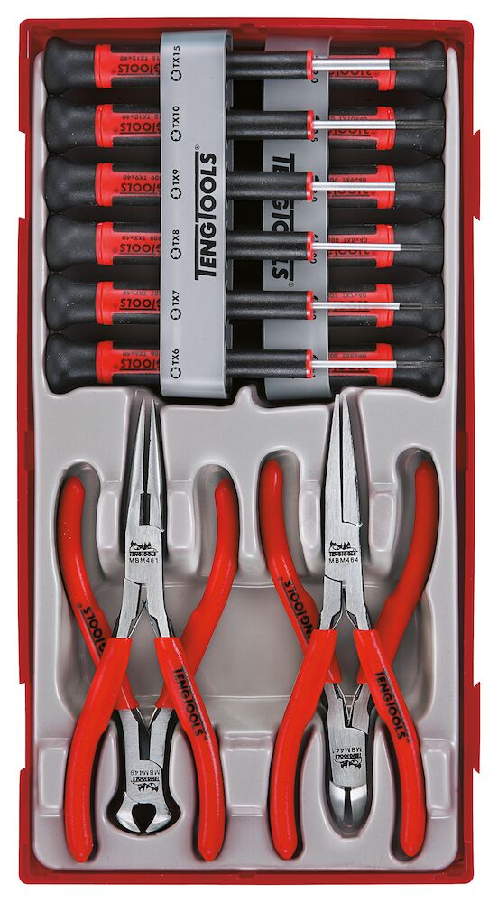 Teng Tools Mini Pliers & Screwdriver Set TT1 16 Pieces