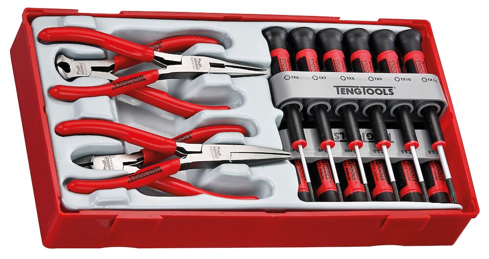 Teng Tools Mini Pliers & Screwdriver Set TT1 16 Pieces