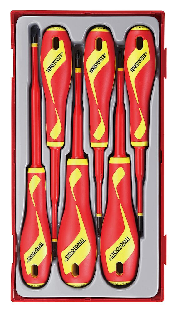 Teng Tools Insulated Screwdriver Set Mixed TT1 6 Pieces