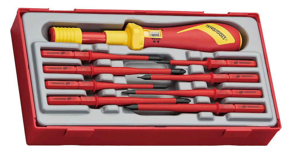 Teng Tools Insulated Torque Screwdriver Set TT1 9 Pieces