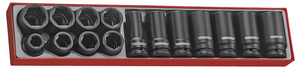 Teng Tools 3/4" Impact Socket Set DIN TTX4 15 Pieces