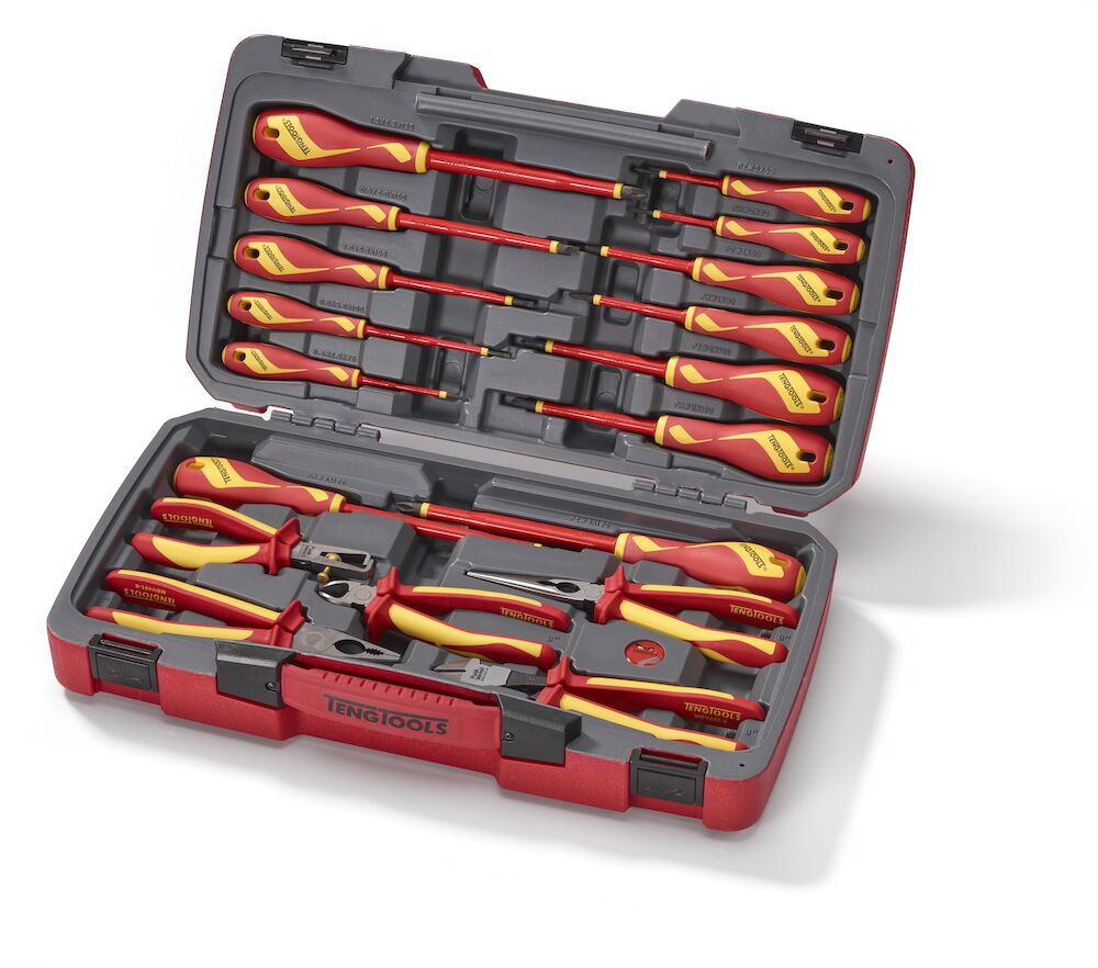 Teng Tools MECCA PRO Insulated Screwdriver & Plier Set 18 Pieces