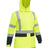 Bisley Womens Taped Hi-Vis Rain Shell Jacket #colour_yellow-navy