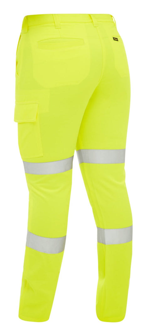 Bisley Womens Taped Hi-Vis Biomotion Cargo Pant #colour_yellow