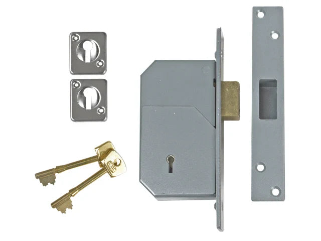 UNION 3G110 C Series 5 Detainer Deadlock 73mm Satin Chrome