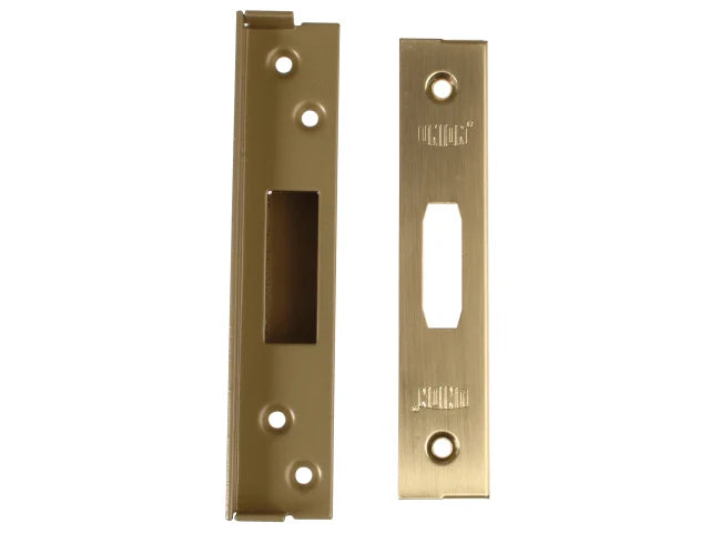 UNION StrongBOLT 2100 Mortice Deadlock Rebate Kit 25mm Polished Brass Box