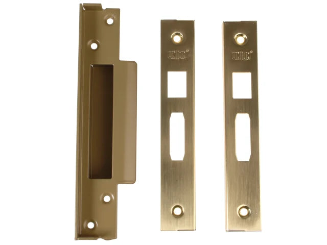 UNION StrongBOLT 2200 Mortice Sashlock Rebate Kit 13mm Polished Brass Box