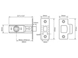 UNION Y2600 Tubular Latch Essentials Zinc Plated 65mm 2.5in Visi