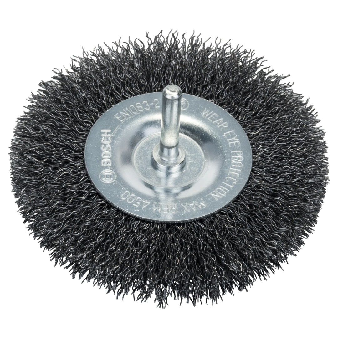 Bosch Professional Crimped Wire Wheel - Steel, 100x0.3mm, 100mm Diameter, 10mm Arbor Size