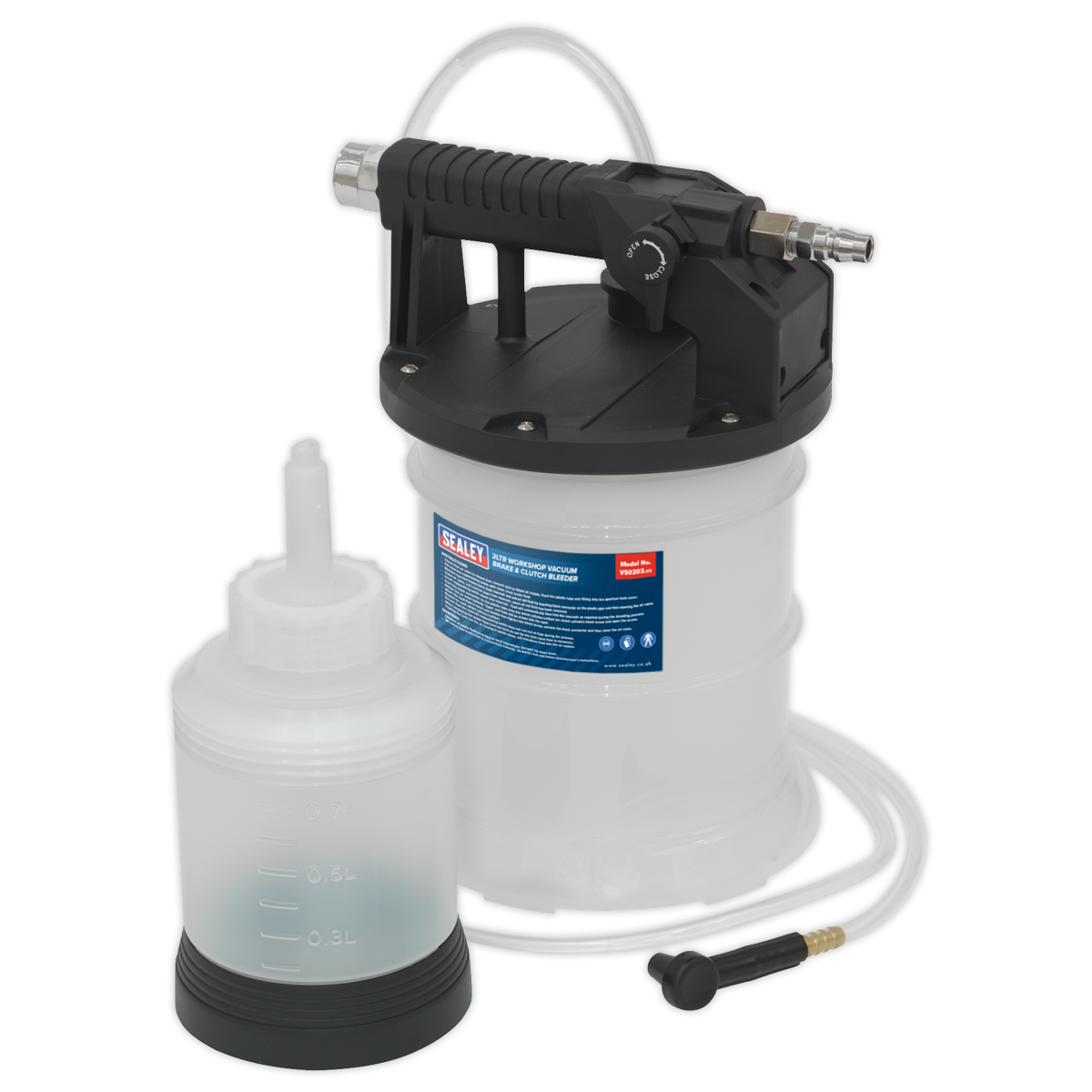 Sealey Workshop Vacuum Brake & Clutch Bleeder 2L