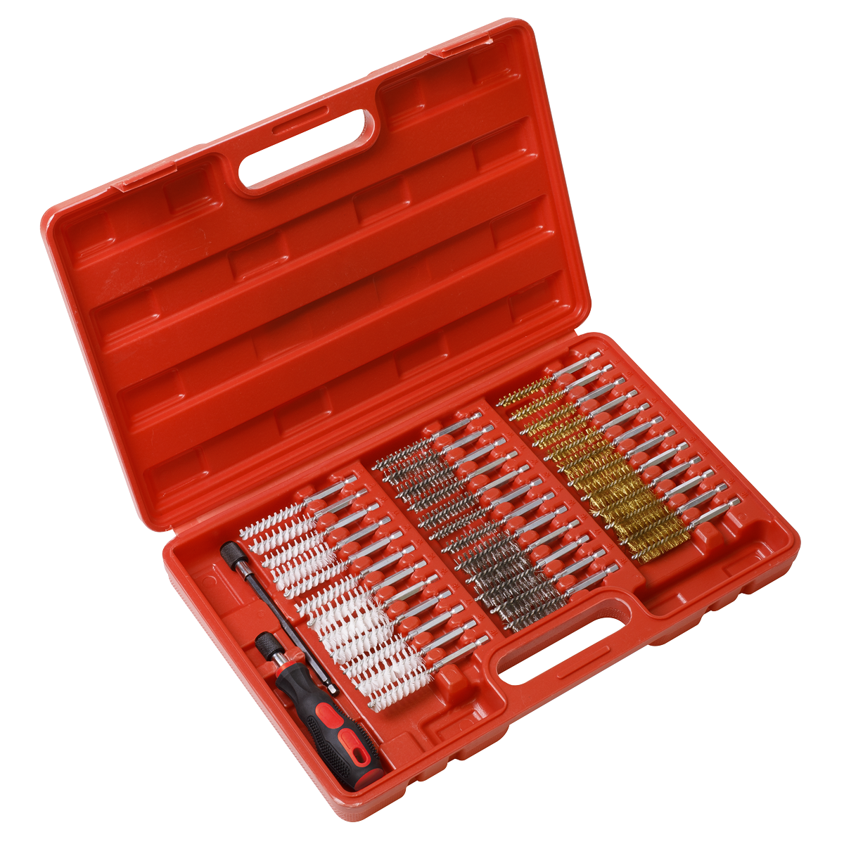 Sealey 38pc Cleaning Brush Set Injector Bore