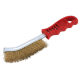 Sealey Wire Brush Brassed Steel Plastic Handle