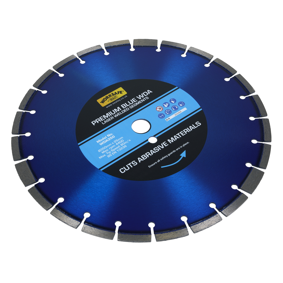 Sealey Premium Blue WDA Diamond Blade Ø350 x 25mm