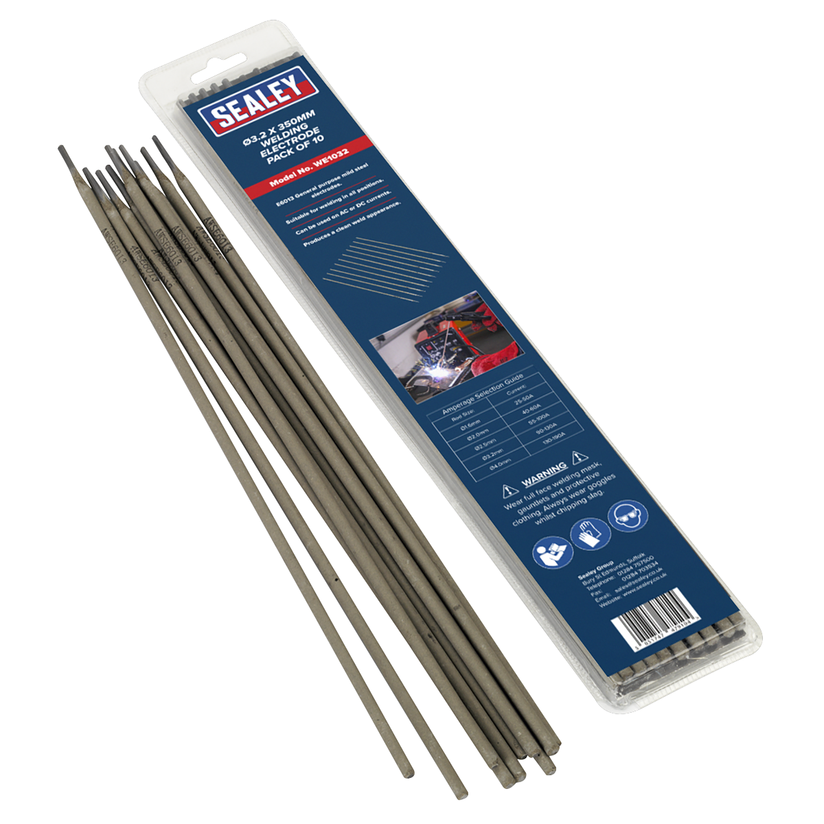 Sealey Welding Electrode Ø3.2 x 350mm Pack of 10